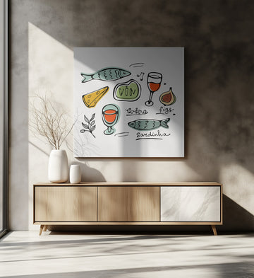 Rustic Food Delights | Canvas - Room Interior 2