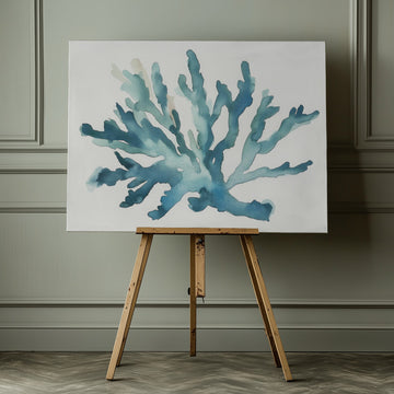 Turqoiuse Coral | Canvas - Room Interior 1