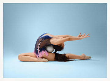 Graceful Rhythmic Gymnast Pose | Poster - White Frame Interior