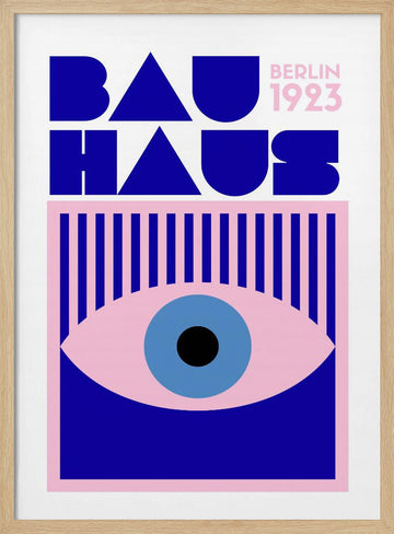 Bauhaus Eye | Poster - Wood Frame Interior