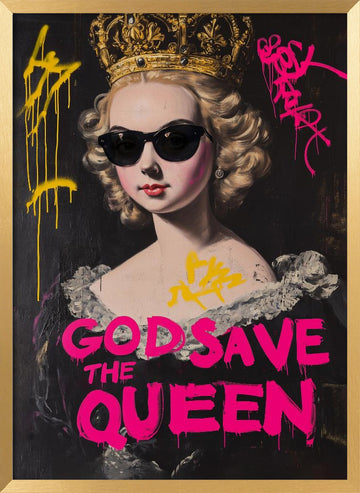 God Save the Queen | Poster - Gold Frame Interior