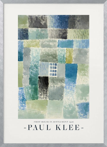 First House in a Settlement 1926 | Poster - Silver Frame Interior