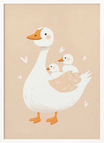 Duckling Joyride | Poster - White Frame Interior