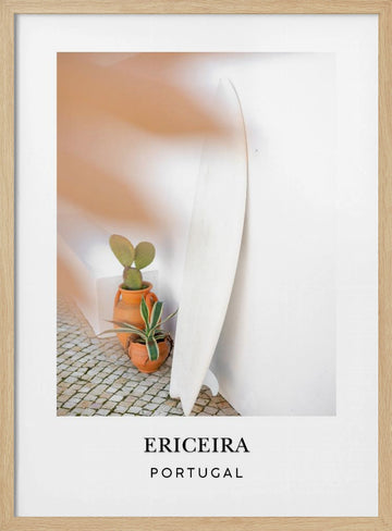 Ericeira surf Travel poster | Poster - Wood Frame Interior