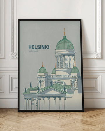Helsinki Cathedral Illustration | Poster - Room Interior 1
