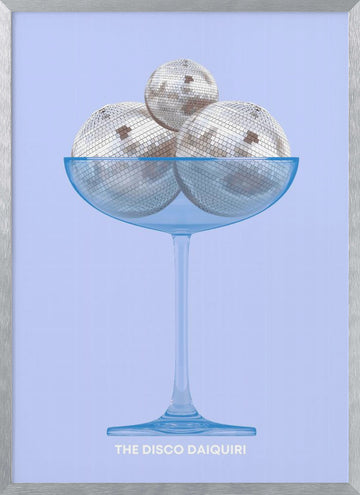The Disco Daiquiri | Poster - Silver Frame Interior
