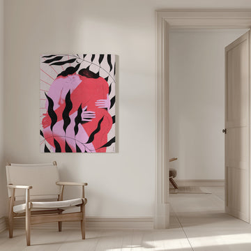 Women's Gentle Embrace | Canvas - Room Interior 1