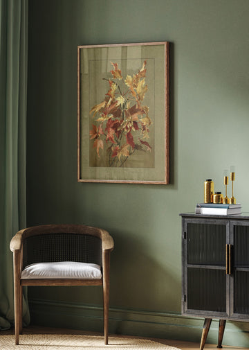 Autumn Leaves, Maple | Poster - Room Interior 2