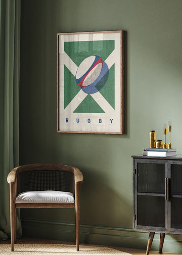 Scottish Rugby Ball | Poster - Room Interior 2