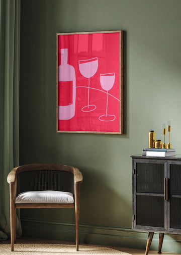 Wine Glasses | Poster - Room Interior 2