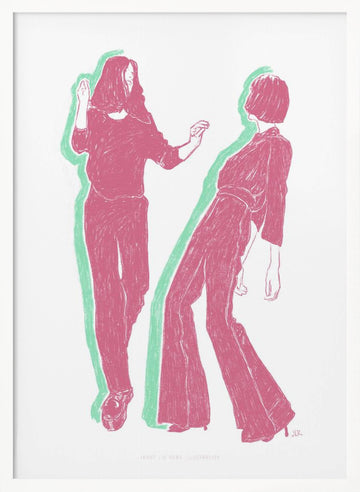 Jlr Dancing3 Copy | Poster - White Frame Interior