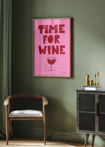 Time for Wine | Poster - Room Interior 2