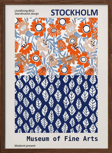 Museum of Fine Arts Stockholm | Poster - Walnut Frame Interior