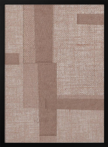 Textured Geometry | Poster - Black Metal Frame Interior