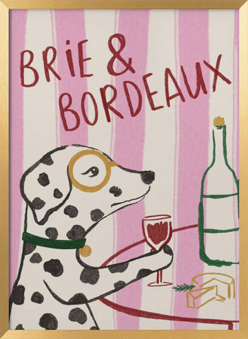 Brie & Bordeaux | Poster - Gold Frame Interior