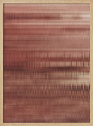 Warm Linear Flow | Poster - Wood Frame Interior