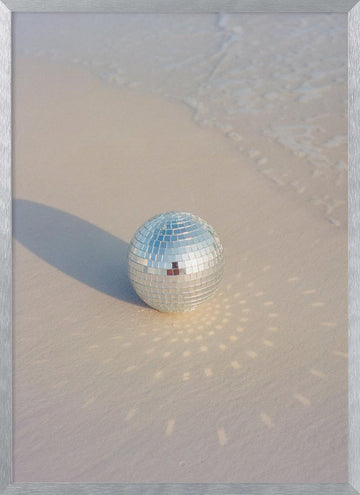 Beach Disco Dreams | Poster - Silver Frame Interior