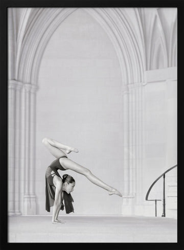 Elegant Dancer Archway | Poster - Black Metal Frame Interior