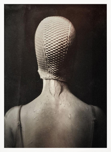 Pensive Swimmer's Back | Poster - White Frame Interior