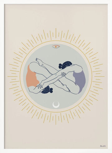 Soulful Infinity Connection | Poster - White Frame Interior
