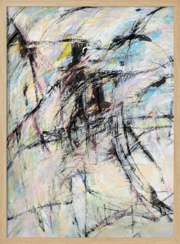 Dynamic Abstract Lines | Poster - Wood Frame Interior
