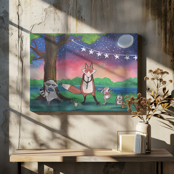 Whimsical Animal Band | Canvas - Room Interior 2
