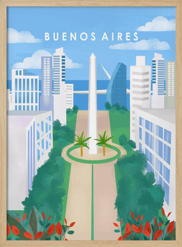 Buenos Aires | Poster - Wood Frame Interior