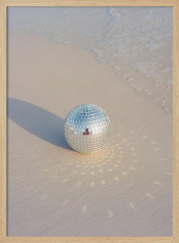 Beach Disco Dreams | Poster - Wood Frame Interior