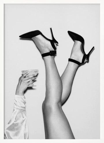 Chic Celebration Toast | Poster - White Frame Interior