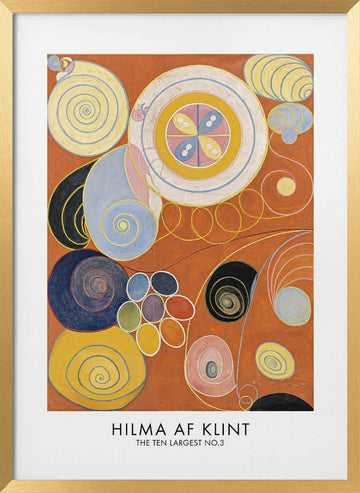 The Ten Largest No.3 Poster | Poster - Gold Frame Interior