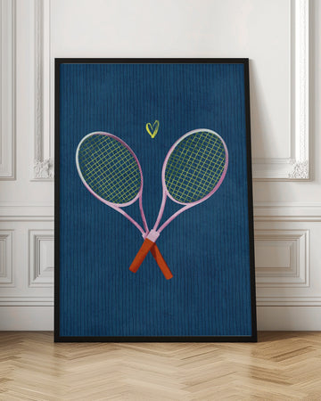 Tennis Love Match | Poster - Room Interior 1