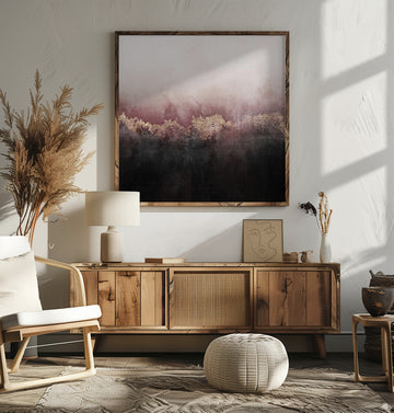 Golden Forest Mist | Poster - Room Interior 2