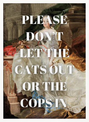 Regal Lady Funny Message | Poster - White Frame Interior