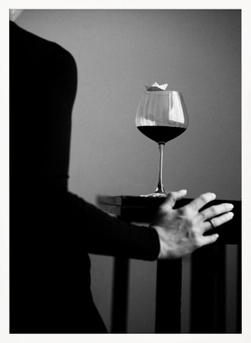 Mysterious Wine Boat | Poster - White Frame Interior