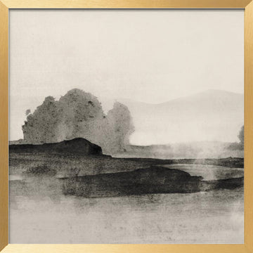 Land 1 | Poster - Gold Frame Interior
