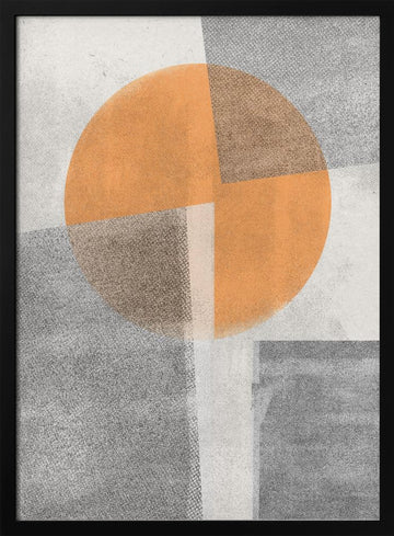 Geometric Harmony | Poster - Black Metal Frame Interior