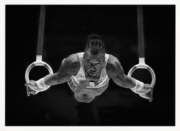 Focused Gymnast Power | Poster - White Frame Interior