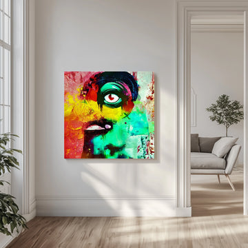 Vivid Abstract Eye | Canvas - Room Interior 1