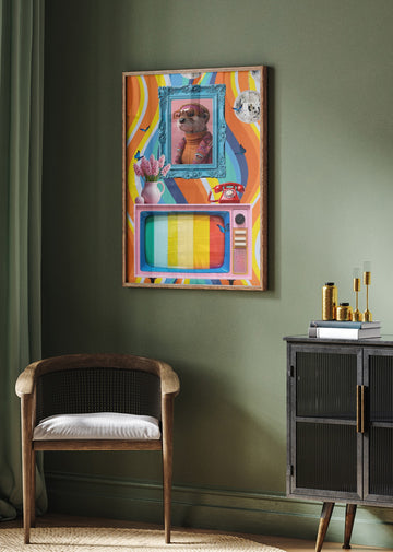 70s Funky Otter | Poster - Room Interior 2