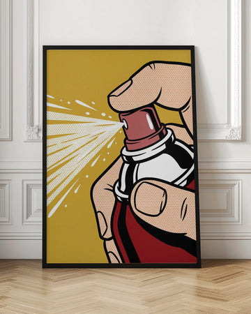 Pop Art Spray Can | Poster - Room Interior 1