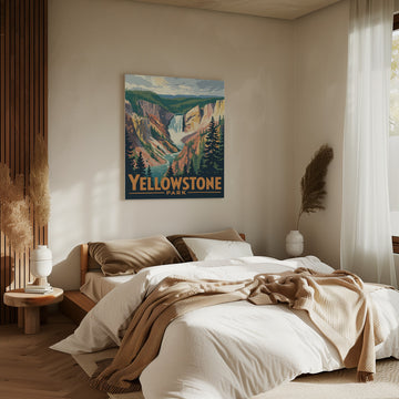 Yellowstone Canyon Falls | Canvas - Room Interior 2