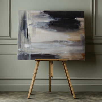 Abstract Earth Tones | Canvas - Room Interior 1