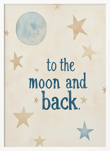 Lunar Love Journey | Poster - White Frame Interior