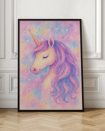 Dreamy Pastel Unicorn | Poster - Room Interior 1
