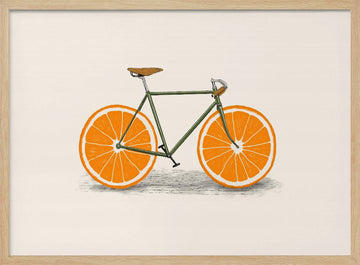 Citrus Cycle | Poster - Wood Frame Interior