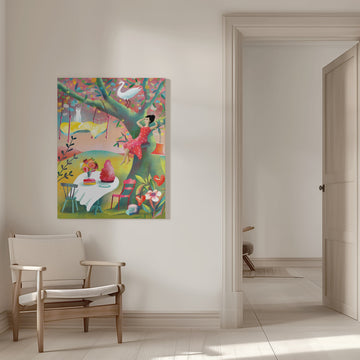 Dreamy Treehouse Garden | Canvas - Room Interior 1