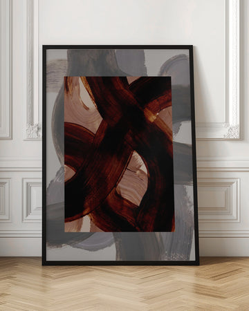 Abstract Brush Strokes 150 | Poster - Room Interior 1