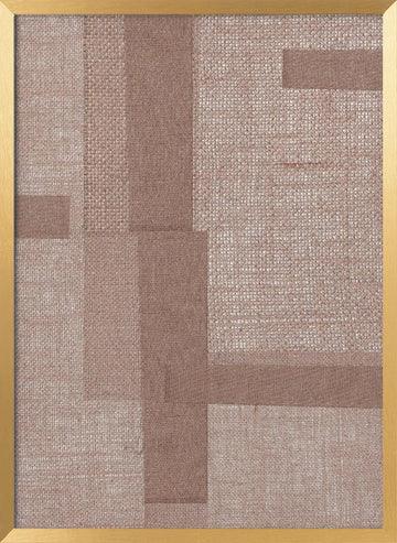 Textured Geometry | Poster - Gold Frame Interior