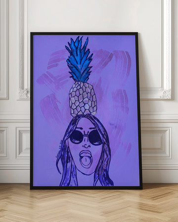 Pineapple Cool Girl | Poster - Room Interior 1