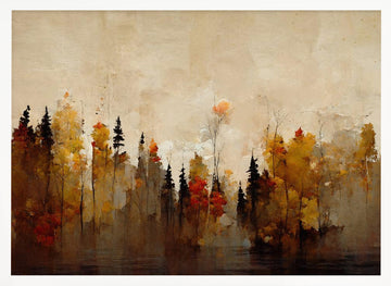 Whispering Trees | Poster - White Frame Interior